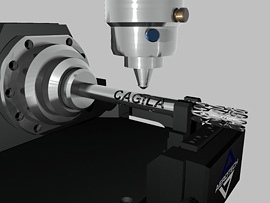 3D simulation of laser tool path